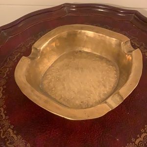 Mid century modern brass ashtray